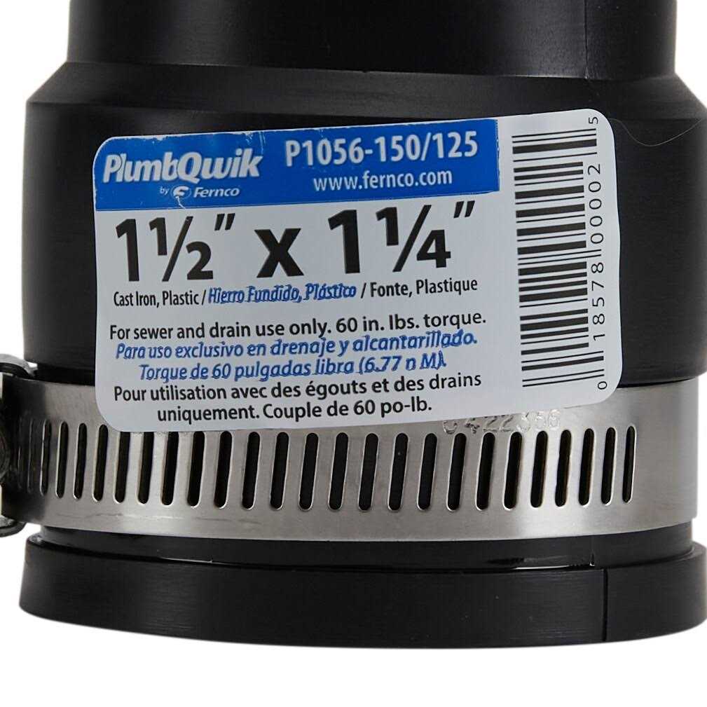 Fernco P1002-44 Flexible Coupling - MT - Mrs Treak