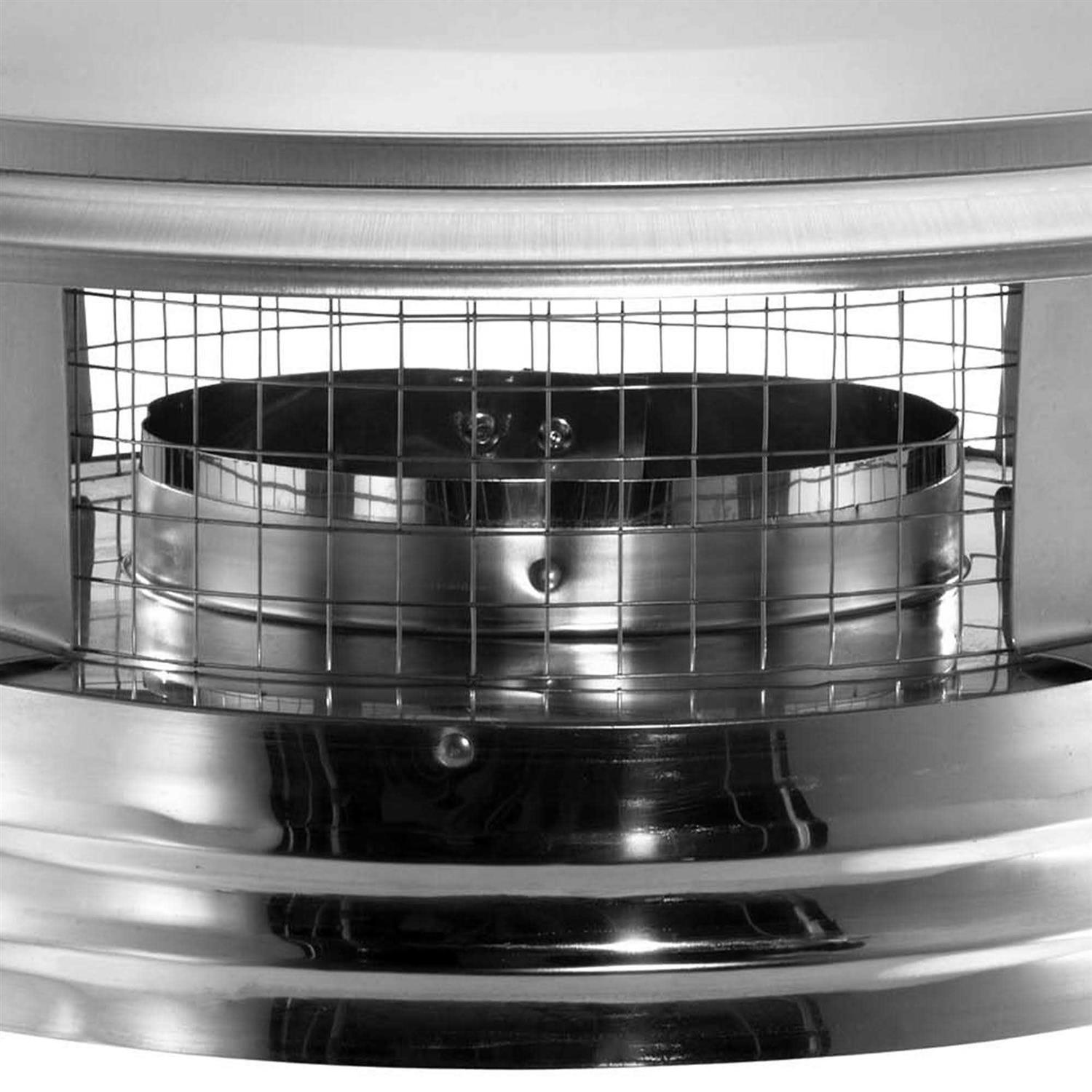 DuraVent 8 DuraBlack Snap-Lock Adapter with Trim 8DBK-ADSL - MT - Mrs Treak