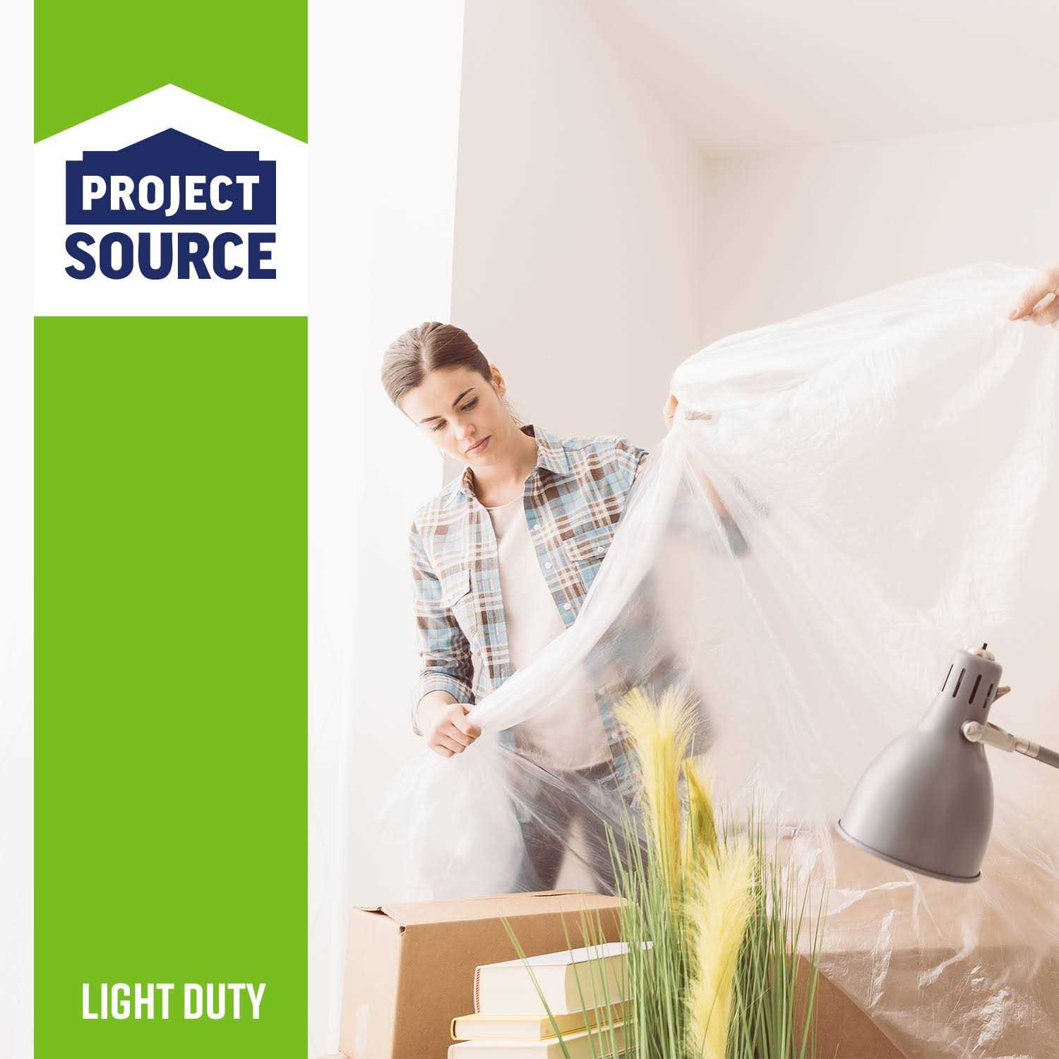 Project Source 10-ft x 100-ft Black 4-mil Plastic Sheeting 110CT60100LOWES4B - MT - Mrs Treak
