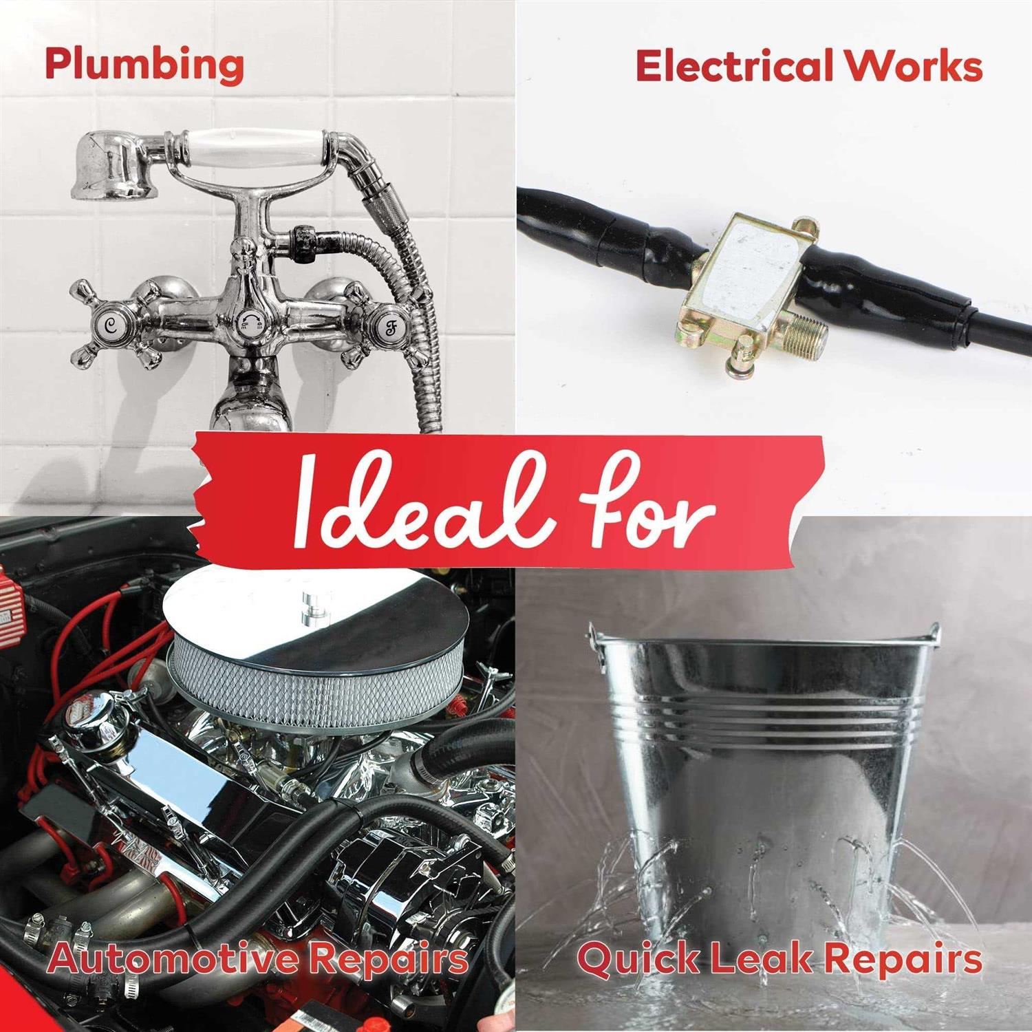 Xfasten Silicone Self Fusing Tape 1-Inch x 36-Foot Silicone Repair Tape - MT - Mrs Treak