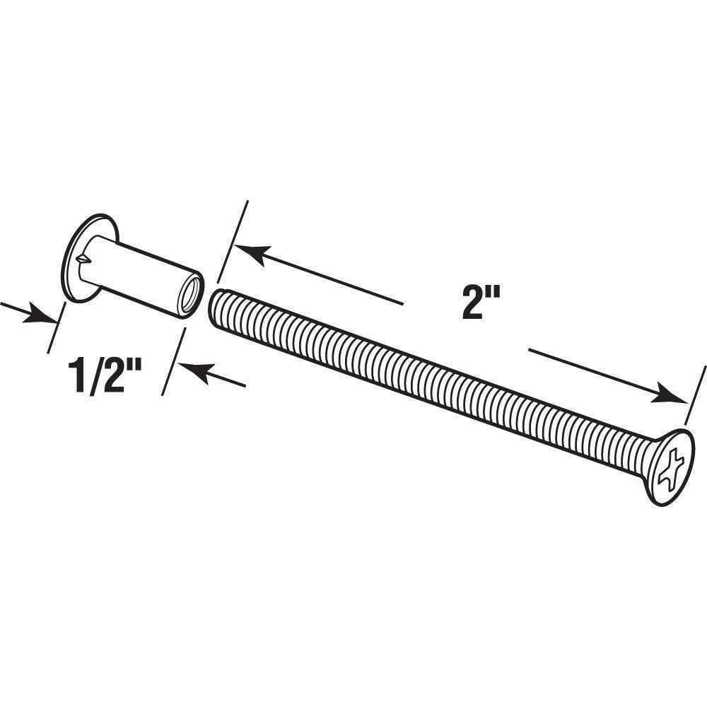Prime-Line 2 Sliding Door Binder Posts MP2055 - MT - Mrs Treak