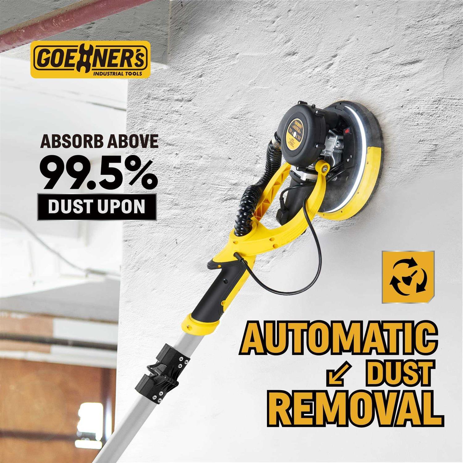 Drywall Sander Electric Drywall Sander 1390W 8.5A Variable Speed 900-2600RPM Wall Sander - MT - Mrs Treak