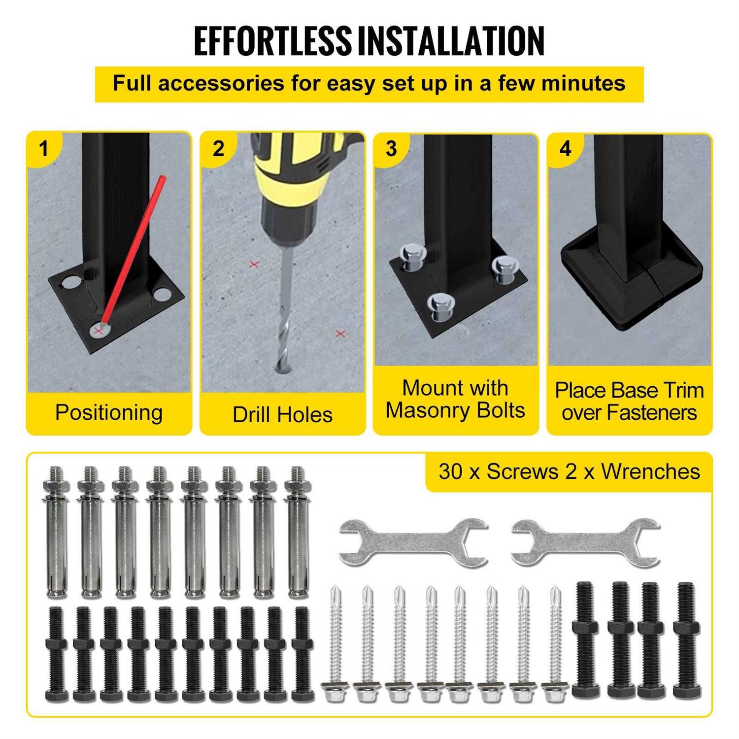 VEVOR Industrial Machinery Mover Trolley 6600Lbs Mover Skates with 3 Swivel Rollers 360 Degree Skate Mover - MT - Mrs Treak
