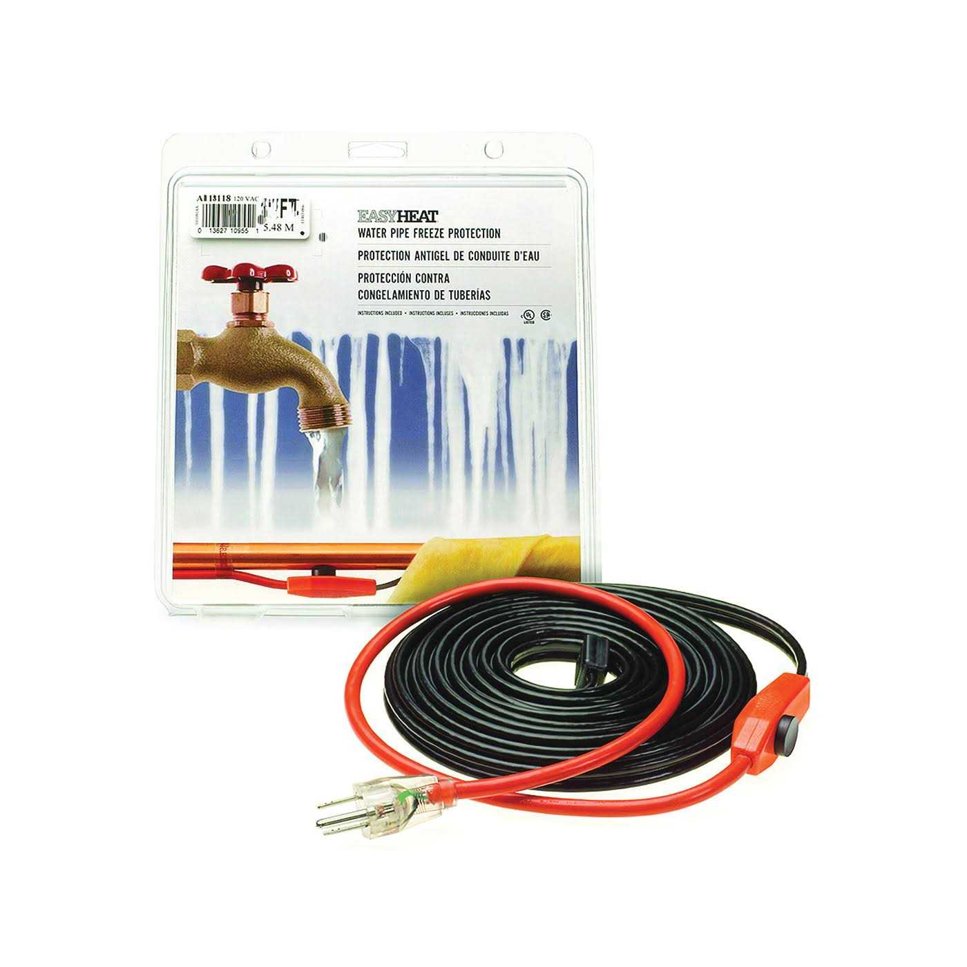 Easy Heat 10815 Freeze Free Self Regulating Water Pipe Heating Cable Kit - MT - Mrs Treak