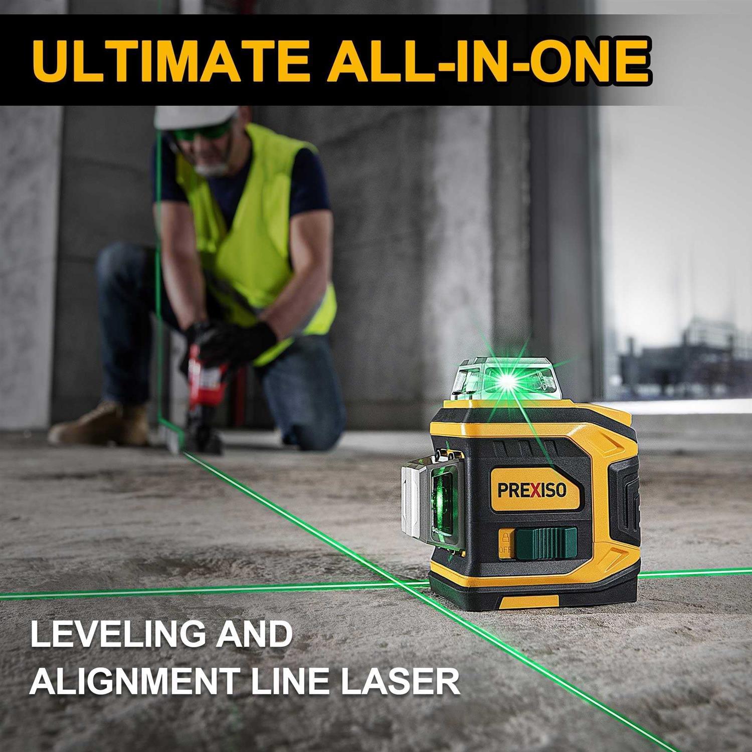 Prexiso 2-in-1 Laser Tape Measure 135Ft Rechargeable Laser Measurement Tool & 16Ft Measuring Tape Movable Magnetic Hook - MT - Mrs Treak