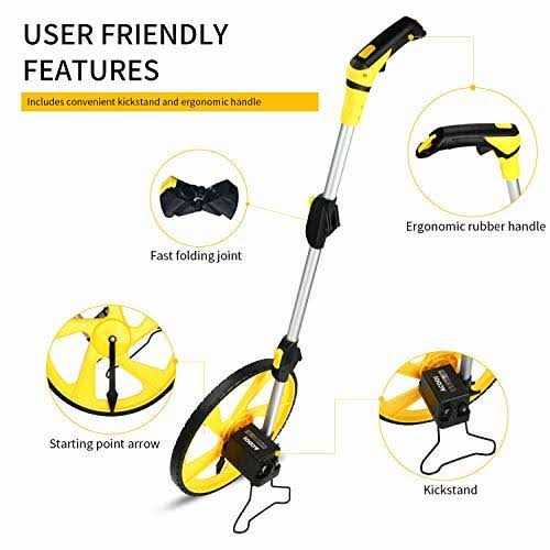 Zozen Measuring Wheel Digital Display 3-sections Foldable 12inch Wheel - MT - Mrs Treak