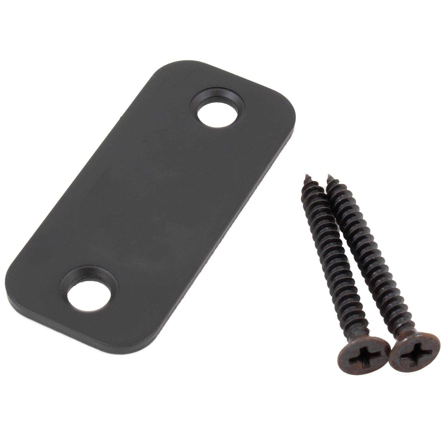 Stone Harbor Hardware Round Corner Blank Strike Plate - MT - Mrs Treak