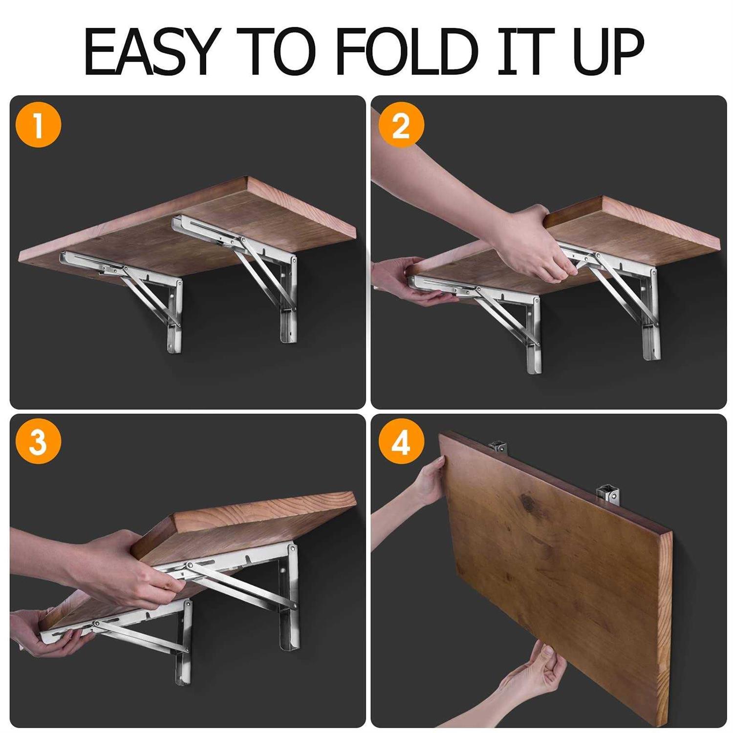 Folding Hand Truck, with Noiseless Wear-resistant PU Tank Wheels and Adjustable Aluminum Alloy Drawbar, 60kg/132lbs Capacity and Lightweight(3.9LBS) - MT - Mrs Treak