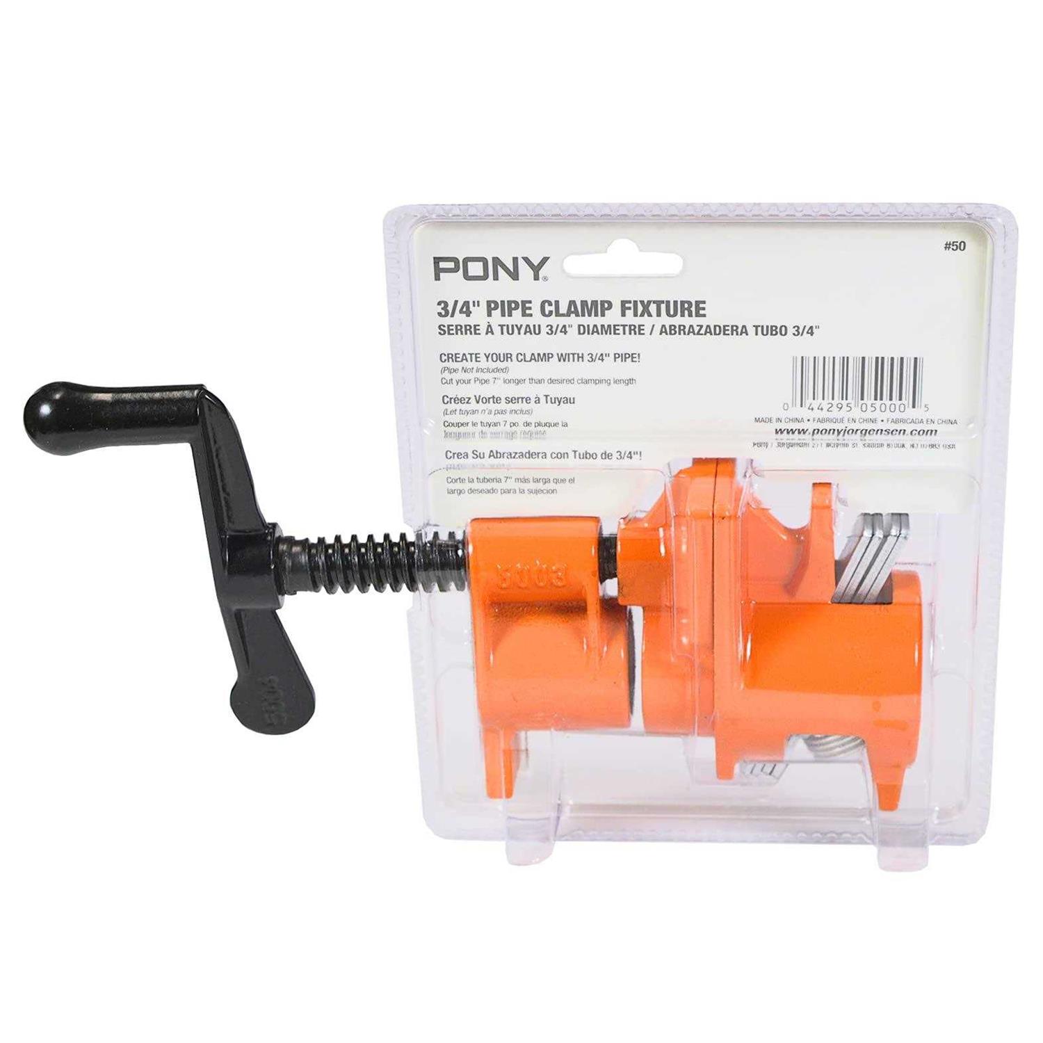 PONY 2-Pack Wood Gluing Pipe Clamp Fixture Black Pipe - MT - Mrs Treak