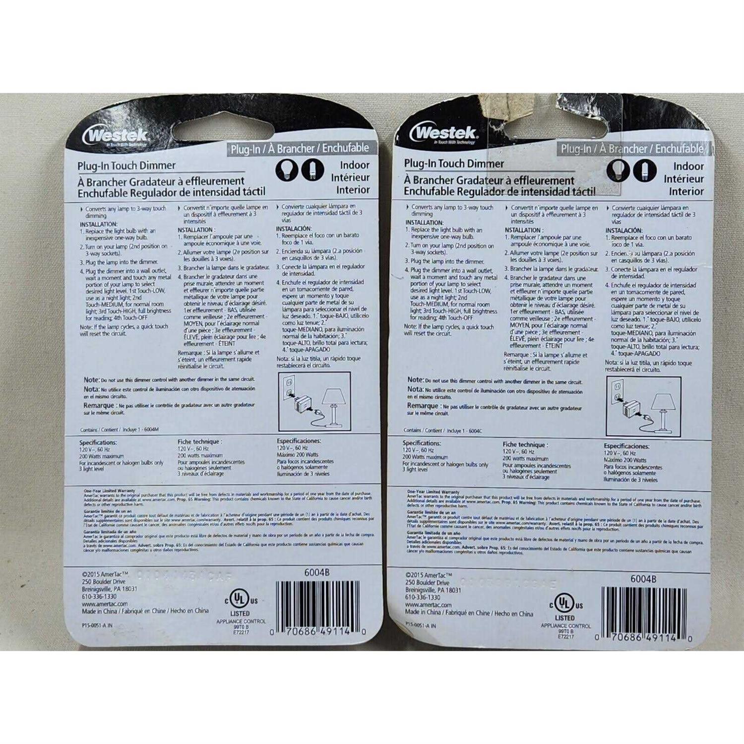 Westek Plug-In Motion Activated Light Control MLC4BC - MT - Mrs Treak