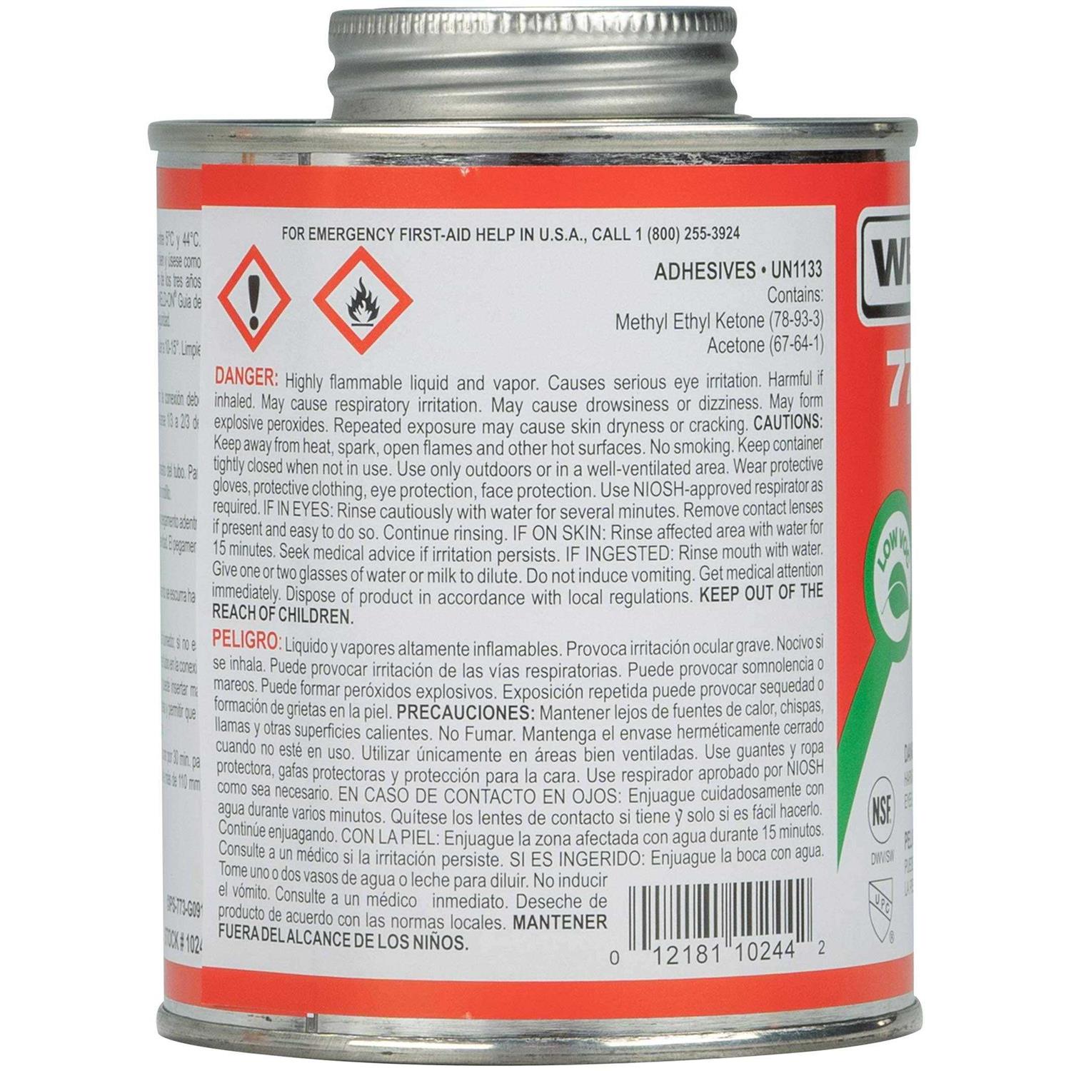 Weld-On 4 Acrylic Solvent Cement - MT - Mrs Treak