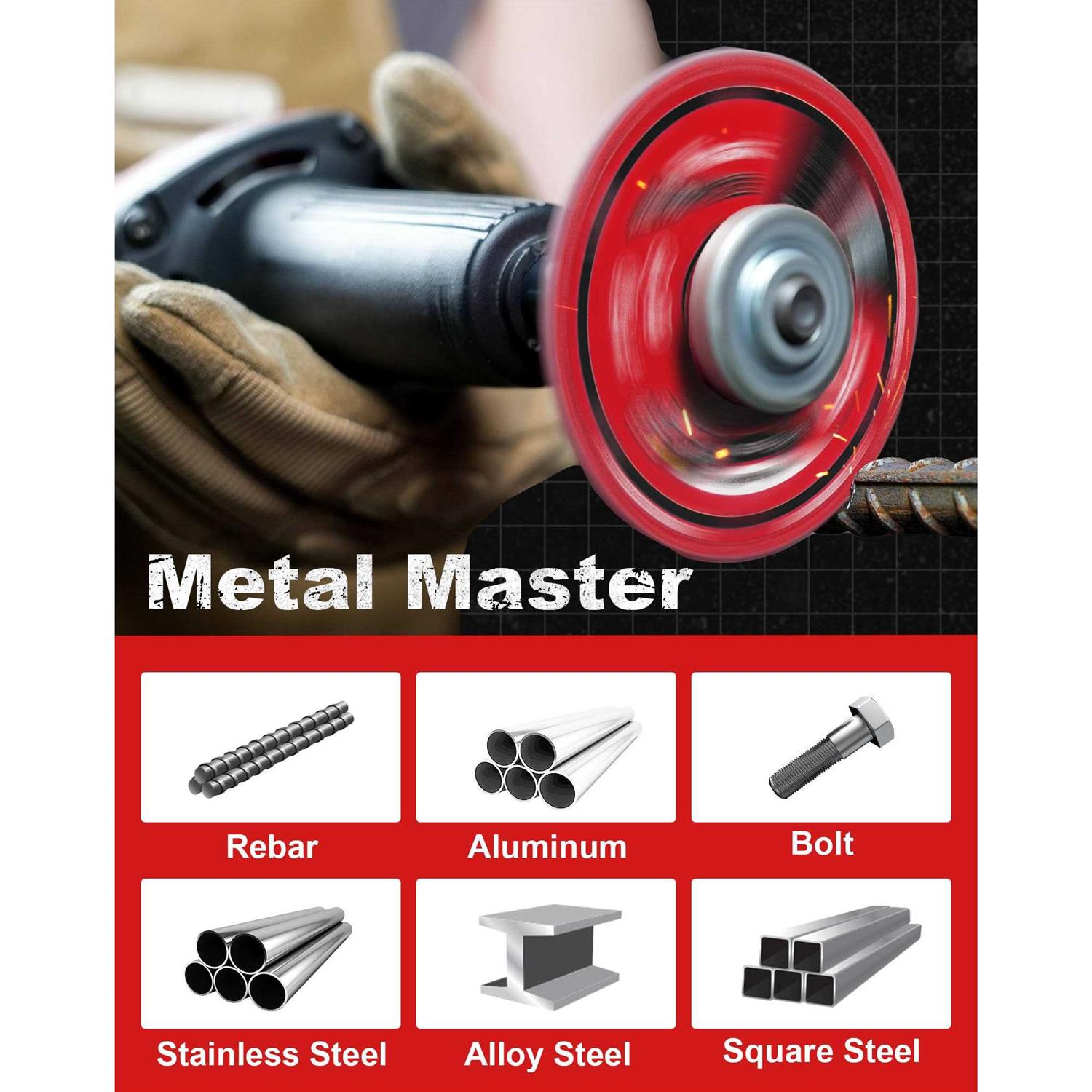 Ezarc Diamond Cutting Wheel 78 Inch for Metal, Cut Off Wheel with 5000+ Cuts on Rebar, Steel, Iron and Inox - MT - Mrs Treak