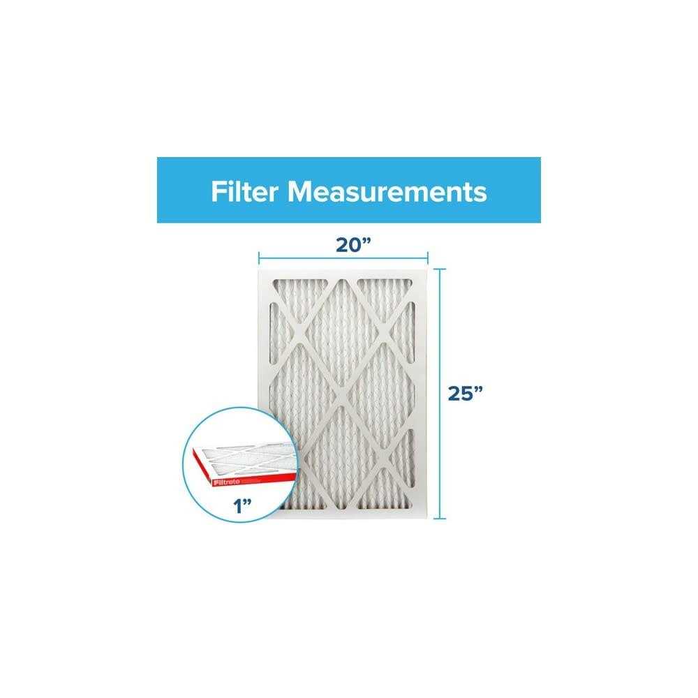 Filtrete 20-in W x 25-in L x 4-in 11 MERV 1000 MPR Allergen Defense Electrostatic Pleated Air Filter LADP03-4-2P-2 - MT - Mrs Treak
