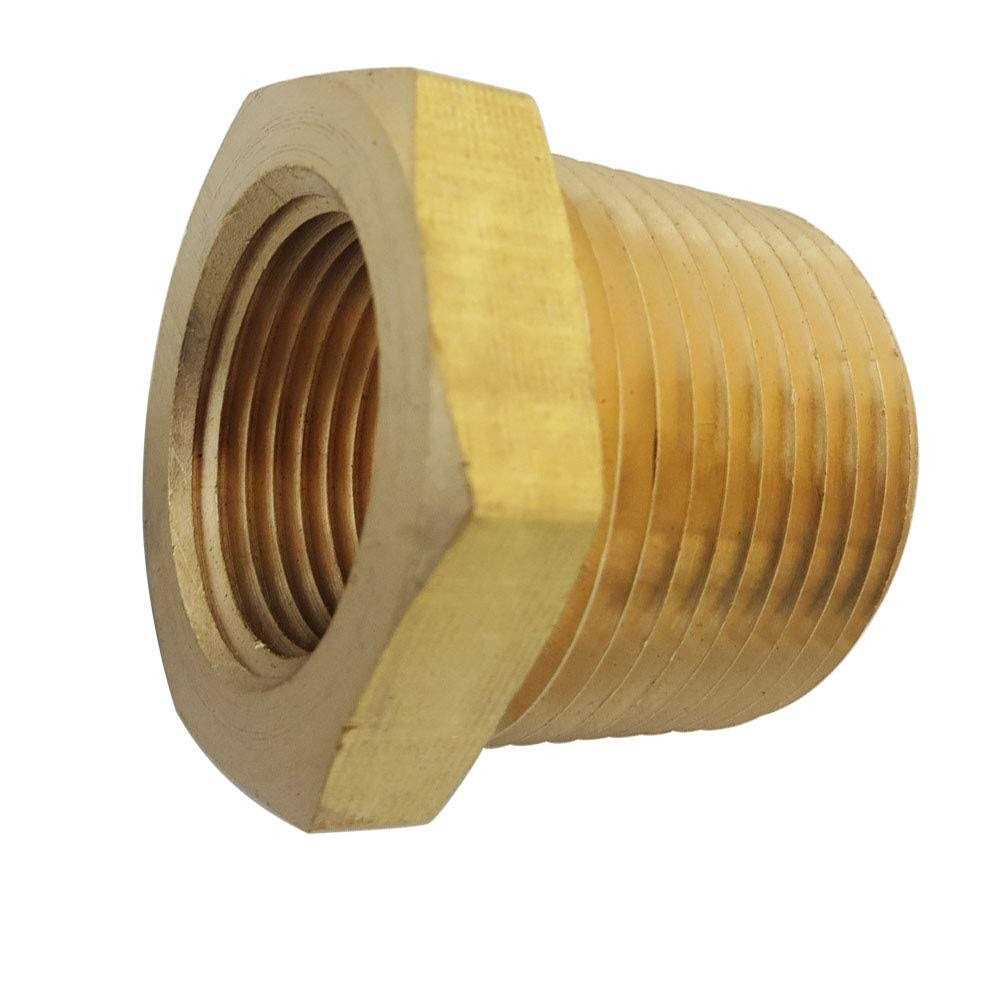 TL TOOLEGIN 3/8 NPT Male x NPT Female Brass Bushing Reducer Adapter Reducing Pipe Fitting 5pcs 1200 PSI - MT - Mrs Treak