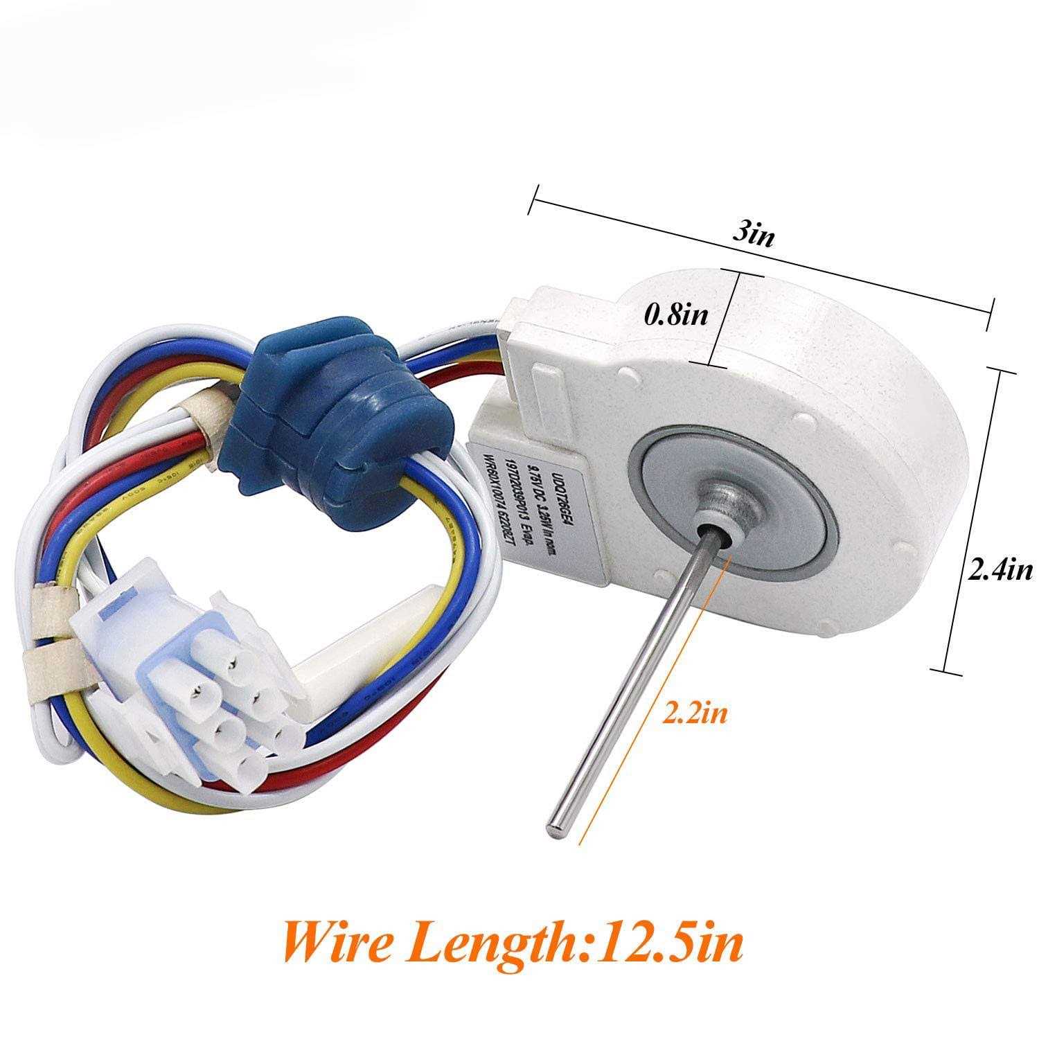 Wr Refrigerator Evaporator Fan Motor Replacement by BlueStars Fits Ge Hotpoint Fridges - MT - Mrs Treak