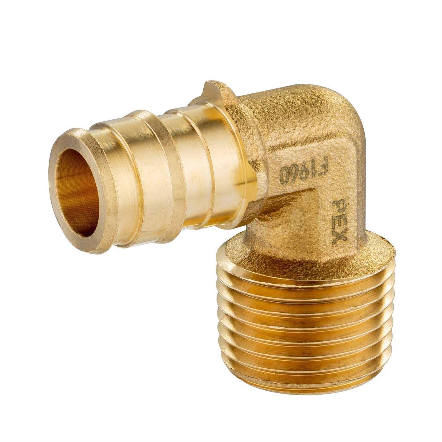 EFIELD Pex 3/4 Inch x 1/2 Inch Female NPT Drop-ear Elbow crimp Fittings - MT - Mrs Treak