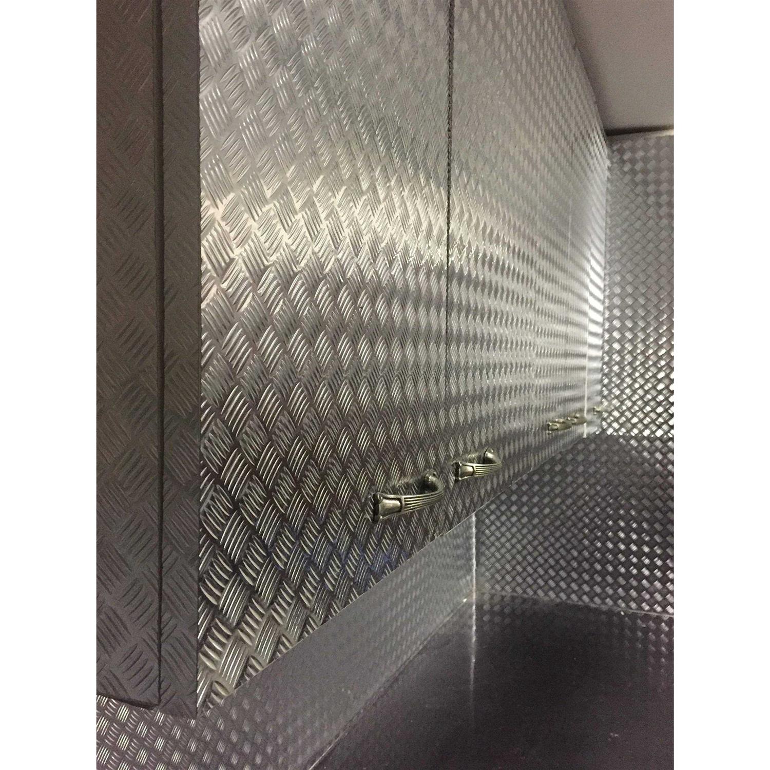 Vvivid Industrial Utility Diamond Plate Metallic Chrome Finish Vinyl Wrap Sheet Roll Adhesive Roll - MT - Mrs Treak