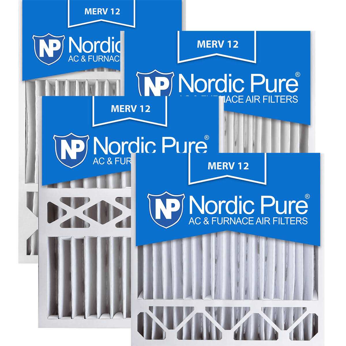 Nordic Pure MERV Pleated Plus Carbon AC Furnace Air Filters - MT - Mrs Treak