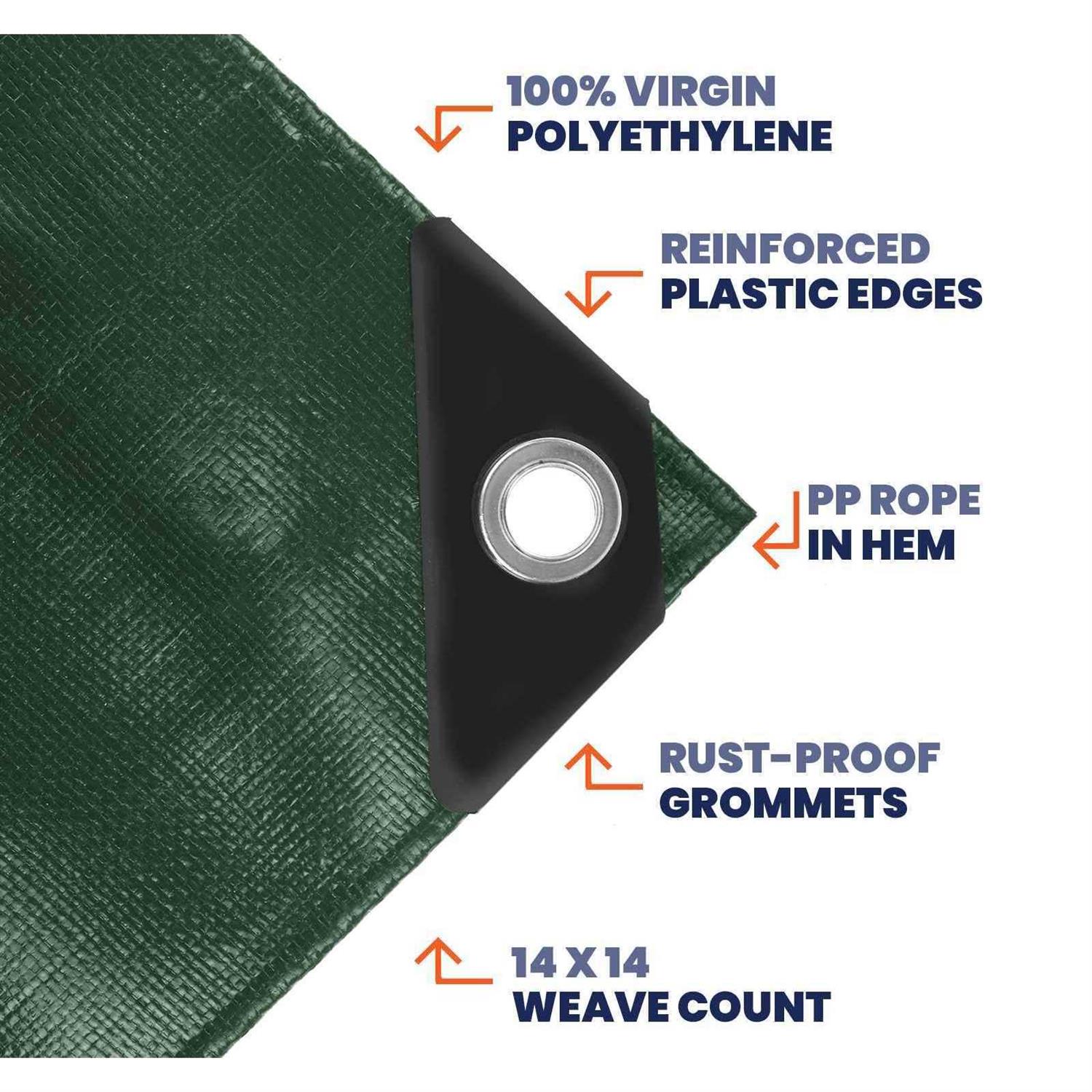 Tarpco Safety Heavy Duty Mil Tarp Cover - MT - Mrs Treak