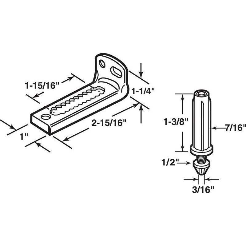 Prime-Line 16202-B Wardrobe Door Roller - MT - Mrs Treak
