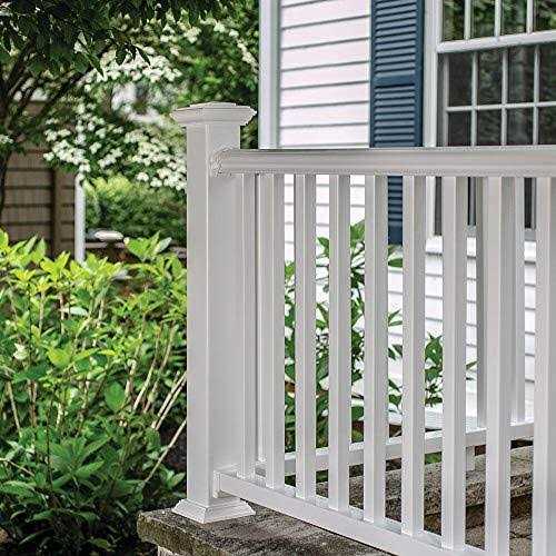Veranda Traditional 6 ft. x 36 in. White PolyComposite Rail Kit without Brackets - MT - Mrs Treak