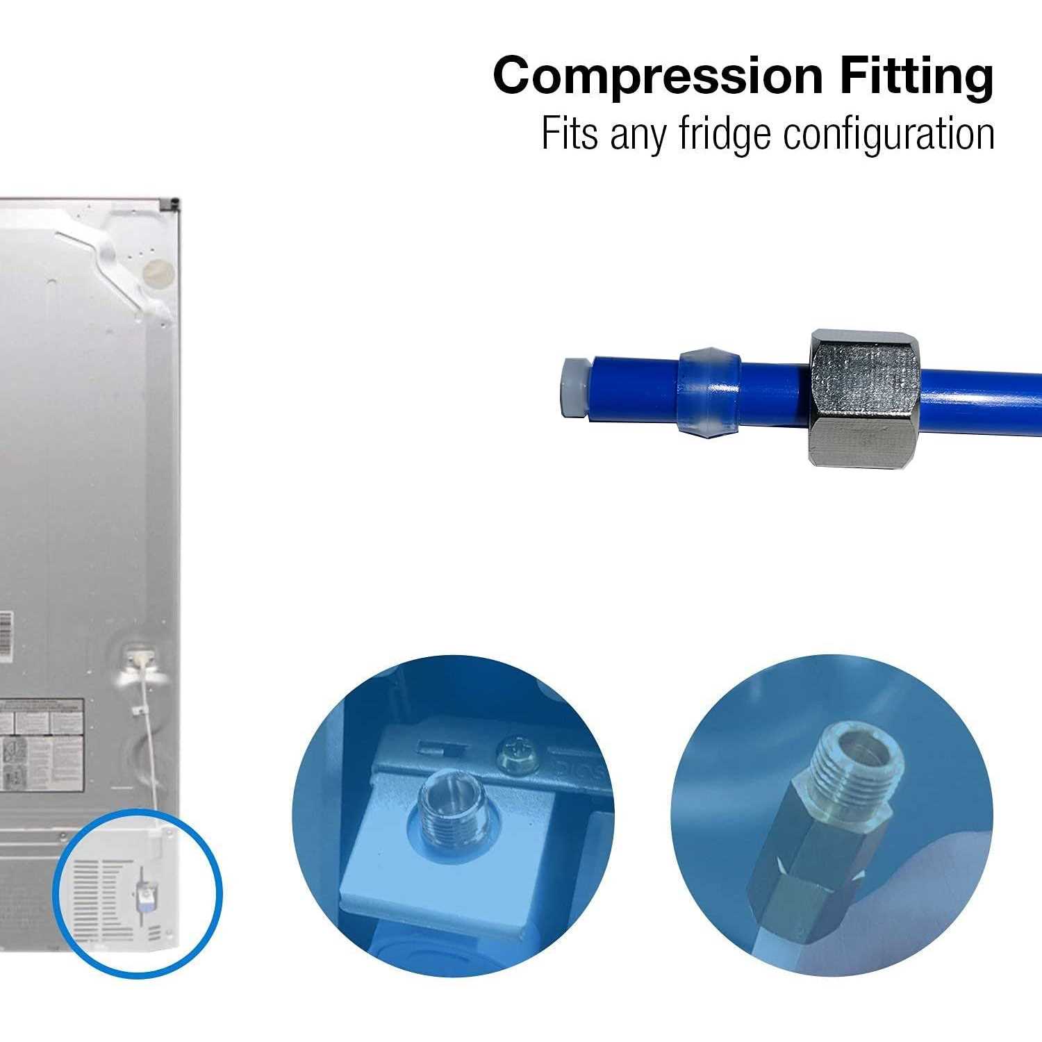 Malida 1/2 to 1/4 Feed Water Adapter Ball Valve Faucet Tap Reverse Osmosis - MT - Mrs Treak