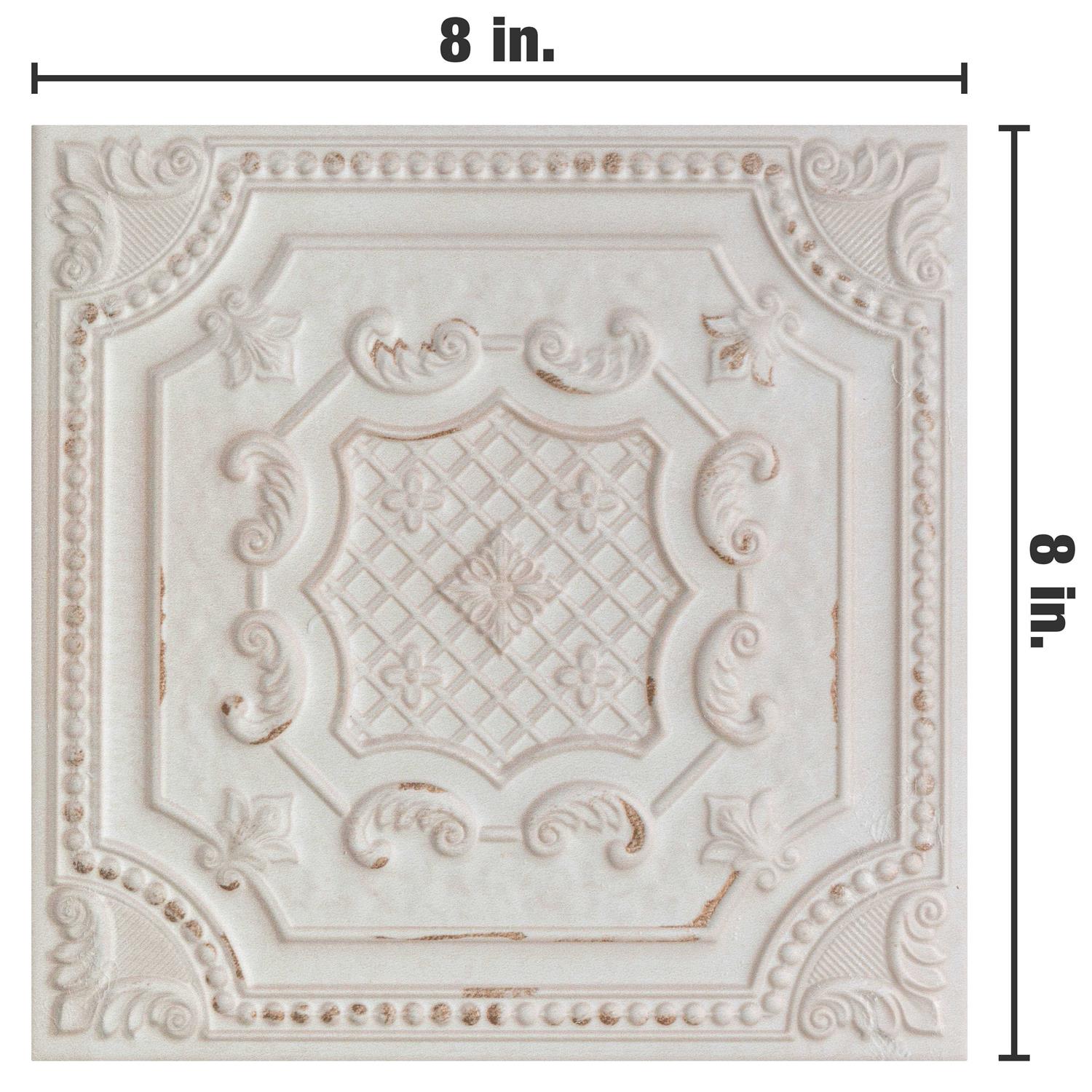 Merola Tile Expressions 1.74 x 1.88 Glass Fish Scale Mosaic Wall & Floor Tile - MT - Mrs Treak