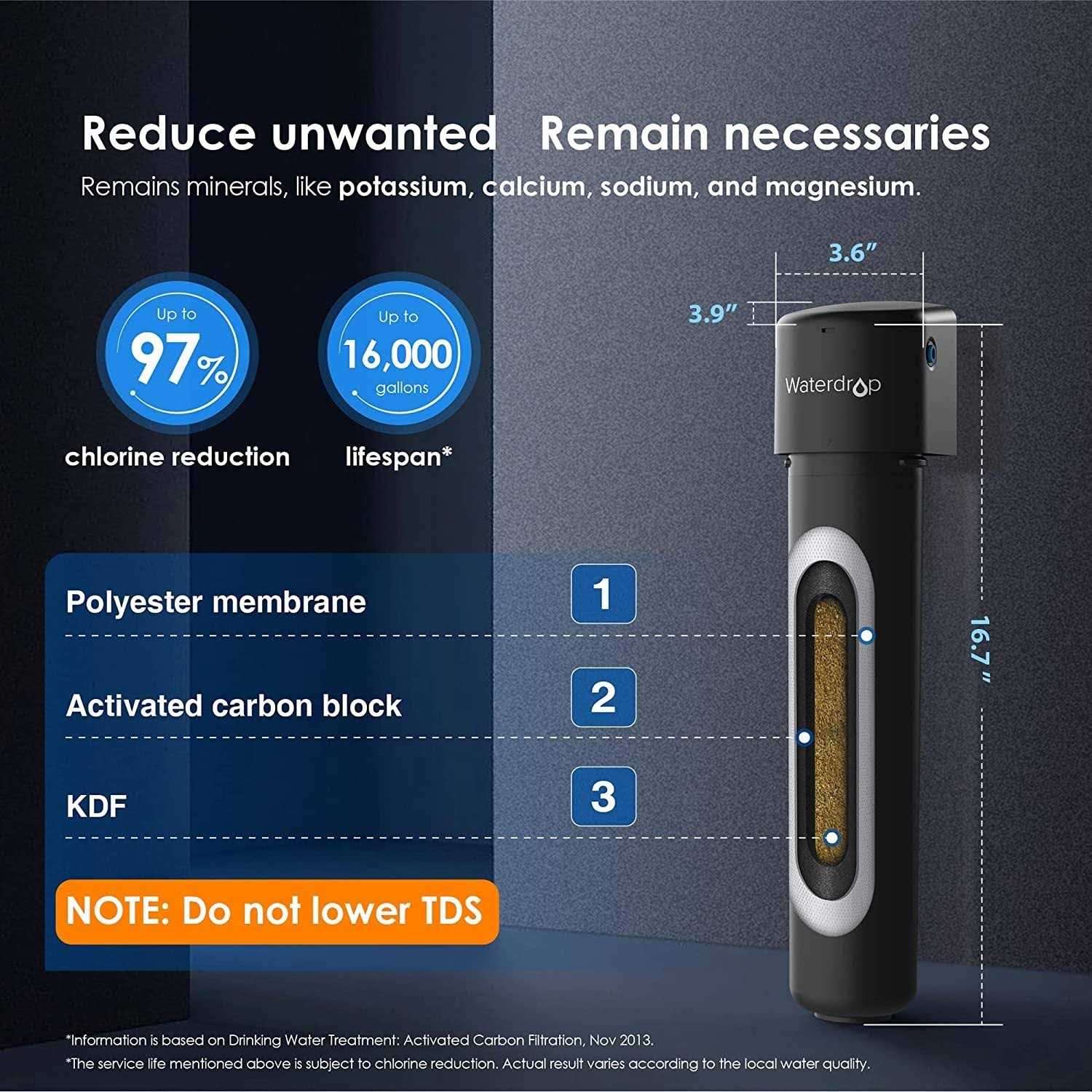 Waterdrop 10UB 8000 Gal. Under-Sink Water Filter System - MT - Mrs Treak