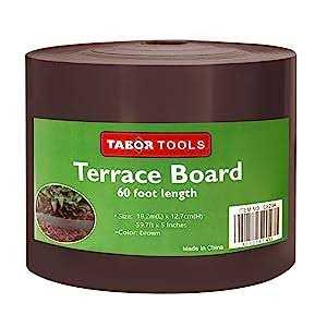 Tabor Tools Terrace Board Landscape Edging Coil Grass Barrier Bender Board - MT - Mrs Treak