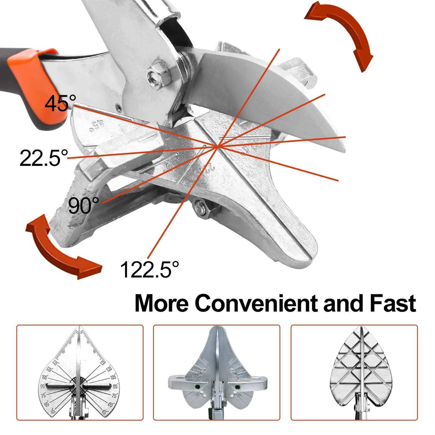 Miter Saw Protractor,Aluminum Protractor Angle Finder with Level Gauge High Precision Laser Inside & Outside Miter Angle Finder for Angle Finder - MT - Mrs Treak
