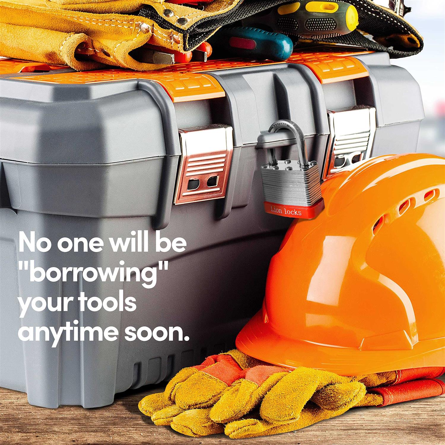 Lion Locks 12 Keyed-Alike Padlocks w/ 1.25” Shackle Keys - MT - Mrs Treak