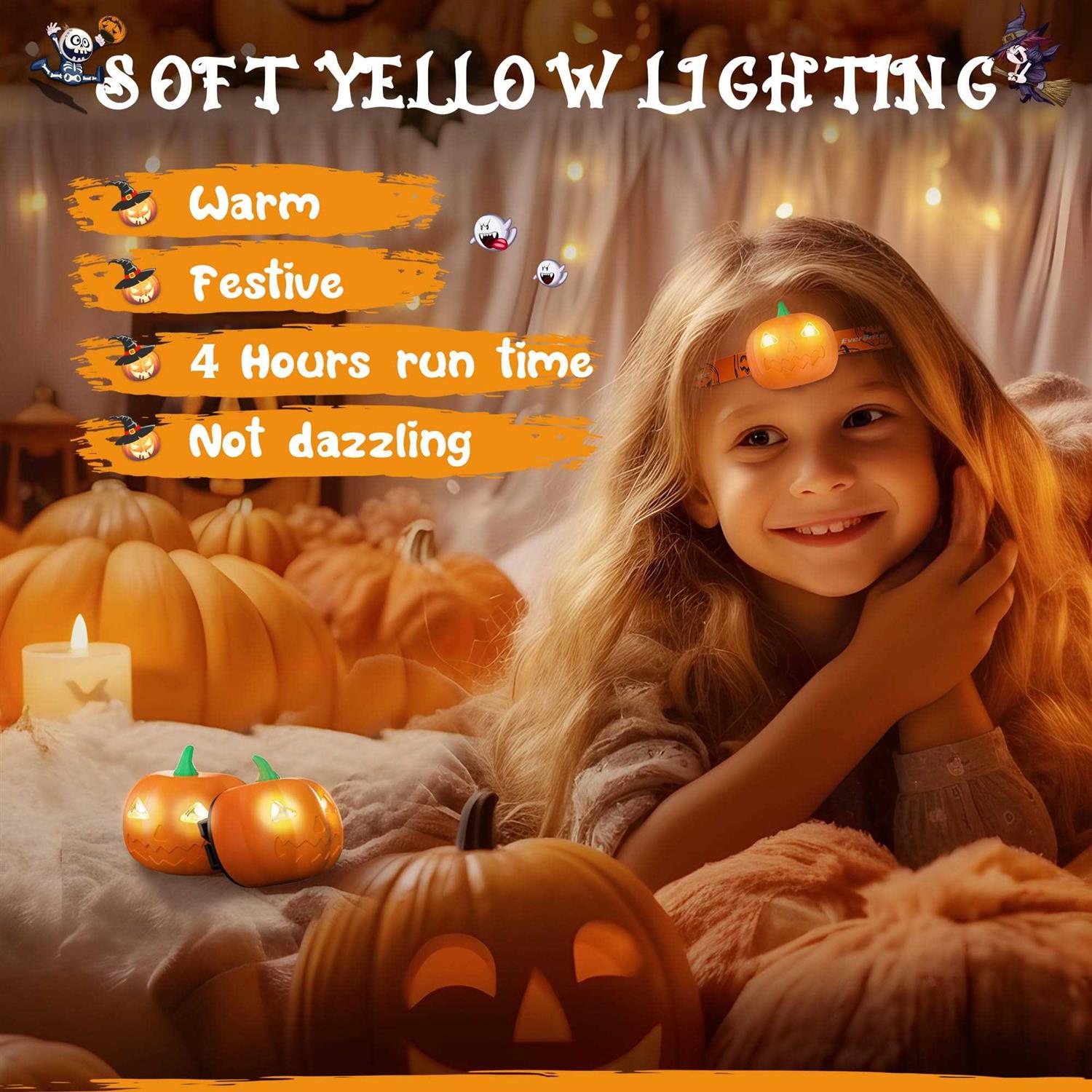 EverBrite 5-Pack LED Headlamp, 4 Lighting Modes, Pivoting Head with Adjustable Headband, Perfect for Running, Camping and Hiking - MT - Mrs Treak