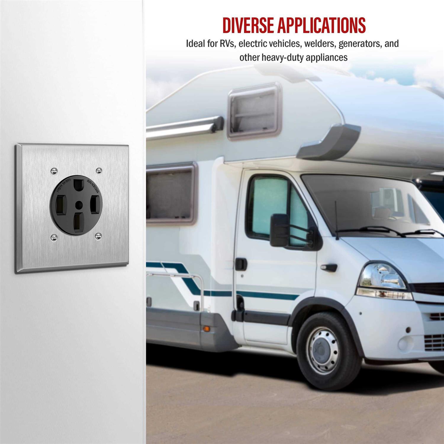 Enerlites Range Receptacle Outlet for RV - MT - Mrs Treak