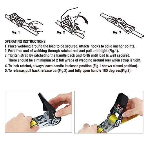 Xstrap Standard 6pk 8ft Lift Sling Web Strap/Wear Guard End - MT - Mrs Treak