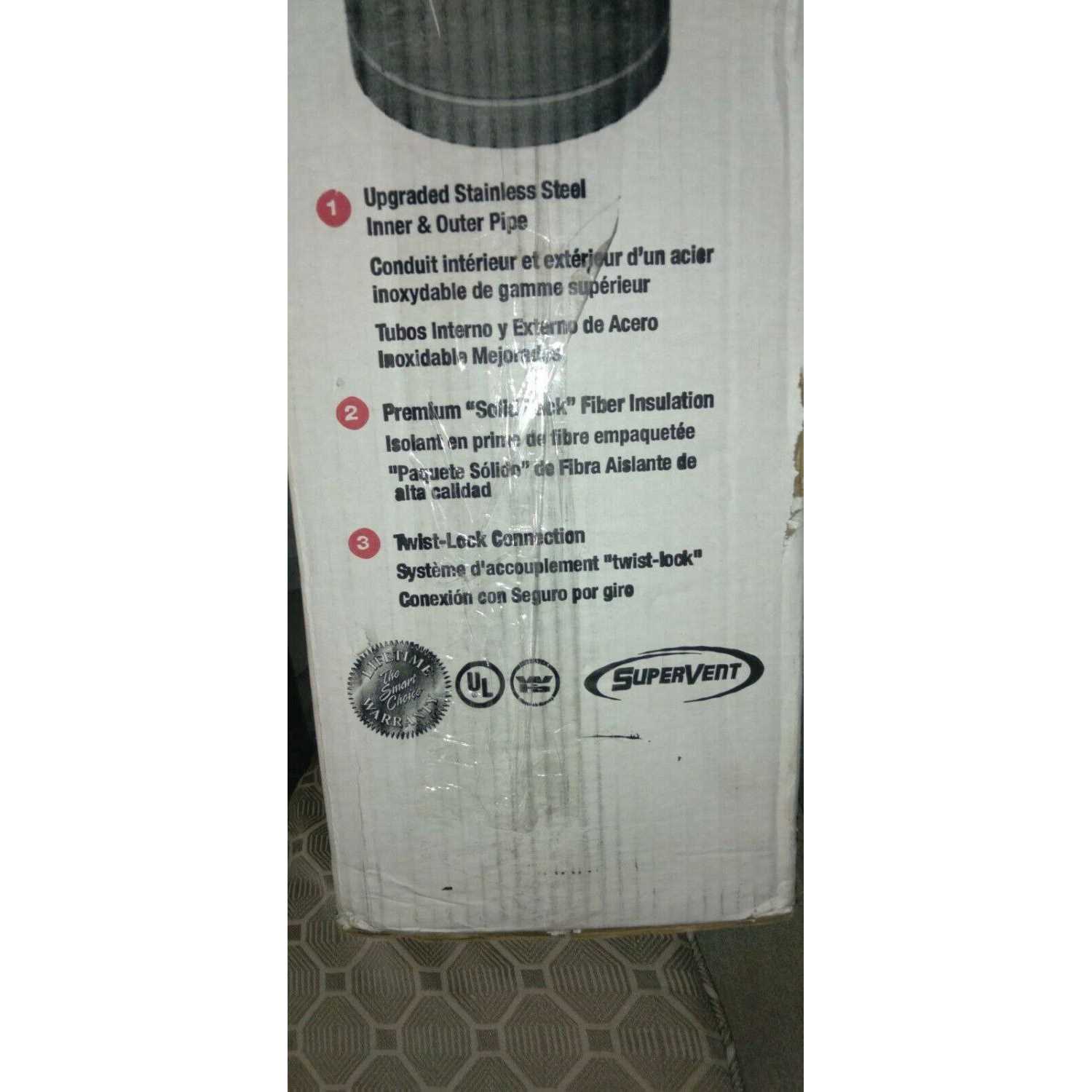 SuperVent 5-Piece Chimney Pipe Accessory Kit for Ceiling Support JSC6DCSP - MT - Mrs Treak