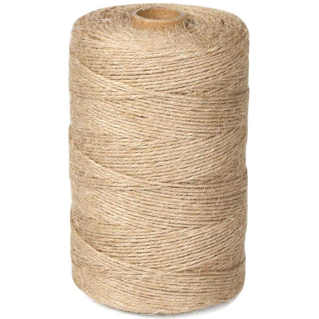 PerkHomy Natural Jute Twine 600 Feet Long Twine String for Crafts Gift Wrapping Packing Gardening Crochet Knitting Macrame Decor - MT - Mrs Treak