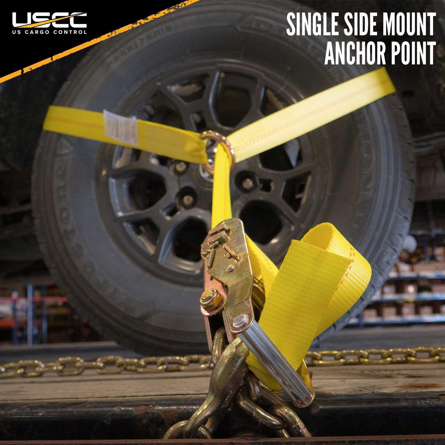 Us Cargo Control Side Mount Wheel Net with Ratchet and Chain Extension - MT - Mrs Treak