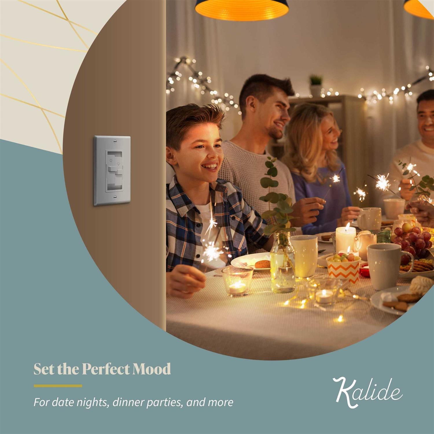 Topgreener Kalide Dual Load Dimmer Light Switch Double LED Dimmer Switch - MT - Mrs Treak