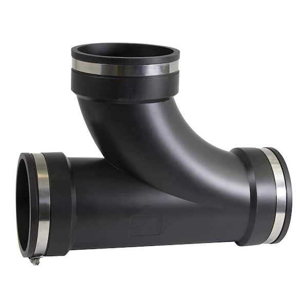 The Plumber’s Choice 4 in. PVC Flexible Reducing Coupling with Stainless Steel Clamps - MT - Mrs Treak