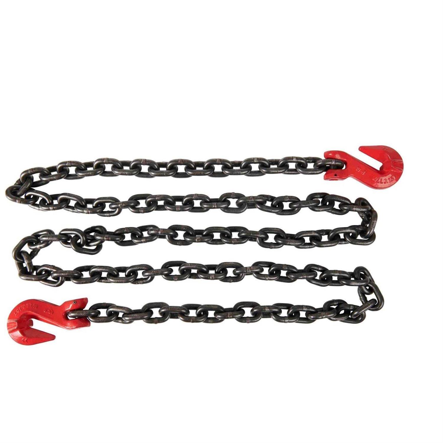 Mytee Products 3/8 Inch x G80 Transport Binder Chain with Clevis Grab Hooks - MT - Mrs Treak