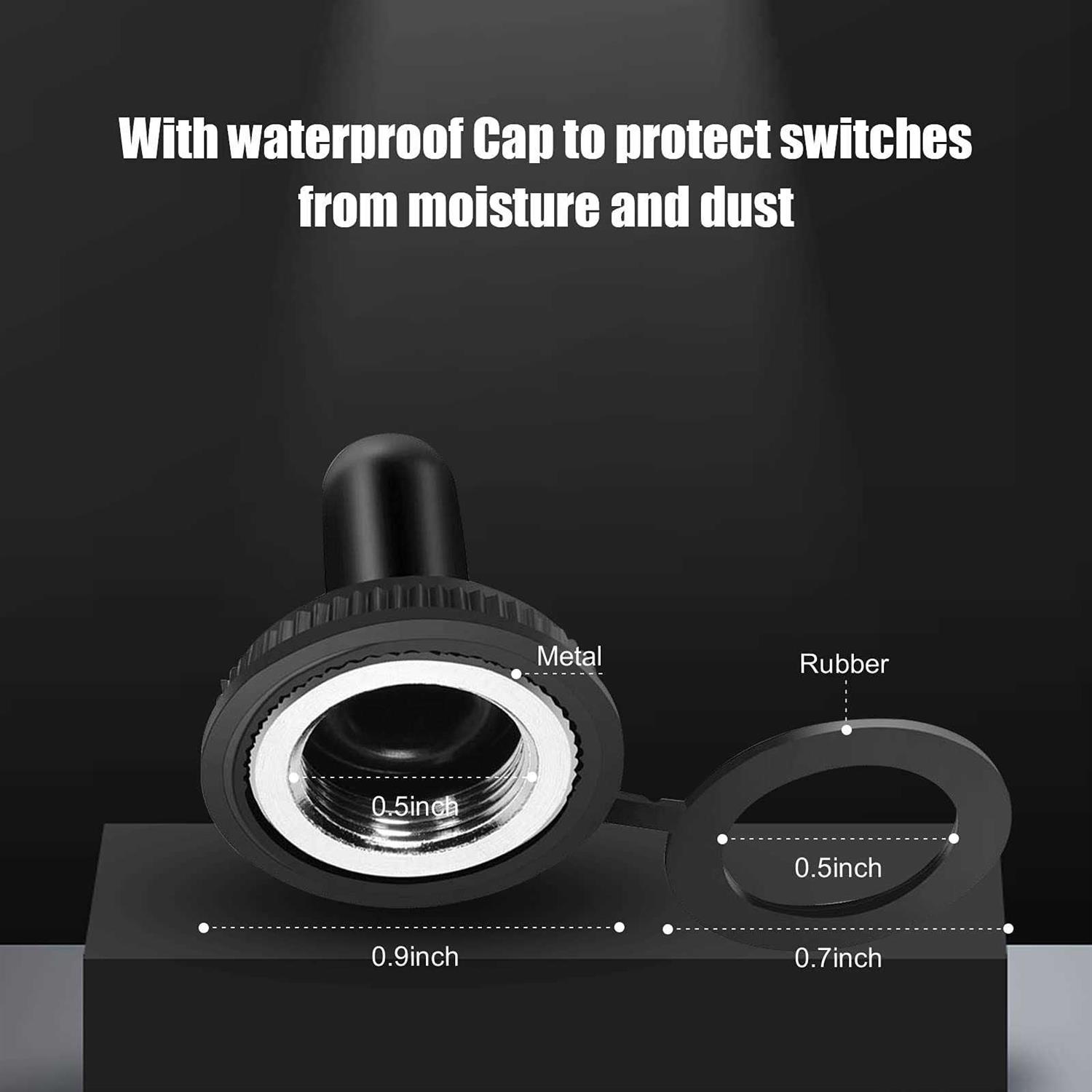 toggle Switch 12V heavy duty 120V spst on off rocker Switch - MT - Mrs Treak