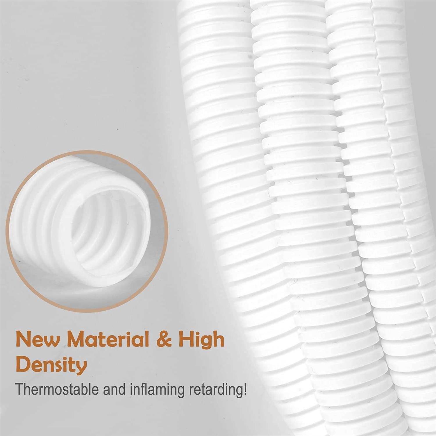 ZhiYo 20FT Wire Loom Split Tubing Auto Wire Conduit Flexible Cover - MT - Mrs Treak