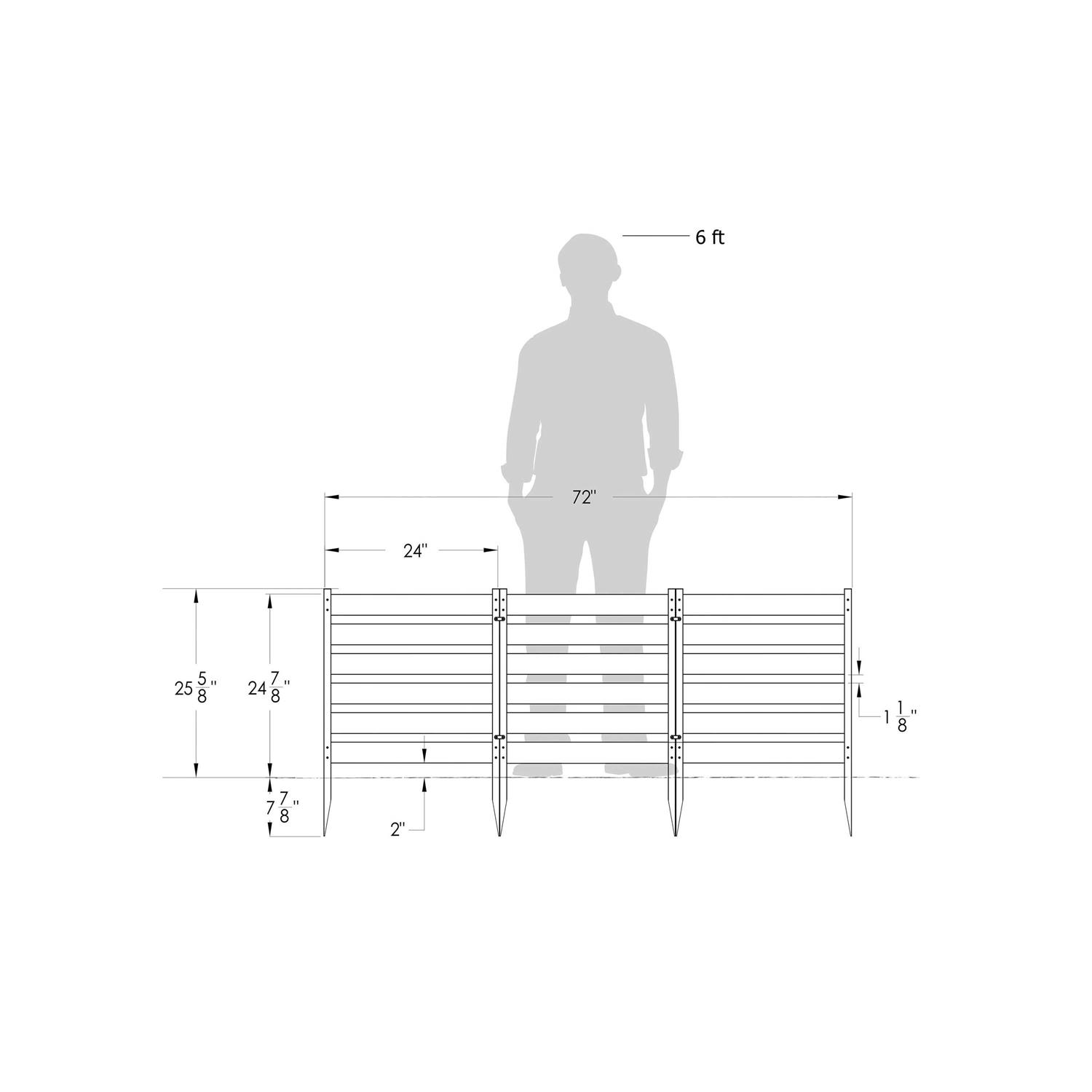 Zippity Outdoor Products ZP19046 All American No-Dig Post - MT - Mrs Treak