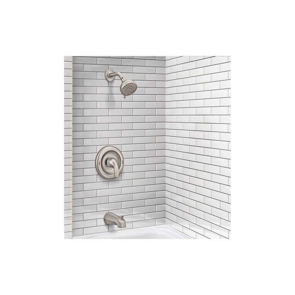 Moen Adler 1-Handle Brushed Nickel Shower Faucet 82604SRN - MT - Mrs Treak