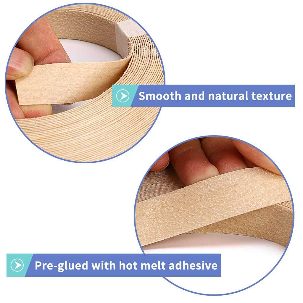 MOLIGOU Wood Veneer Roll Plywood Edge Banding Strips - MT - Mrs Treak