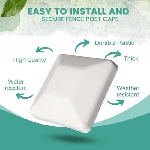 Tongass 4×4 Fence Post caps Made from Black Durable Plastic - MT - Mrs Treak