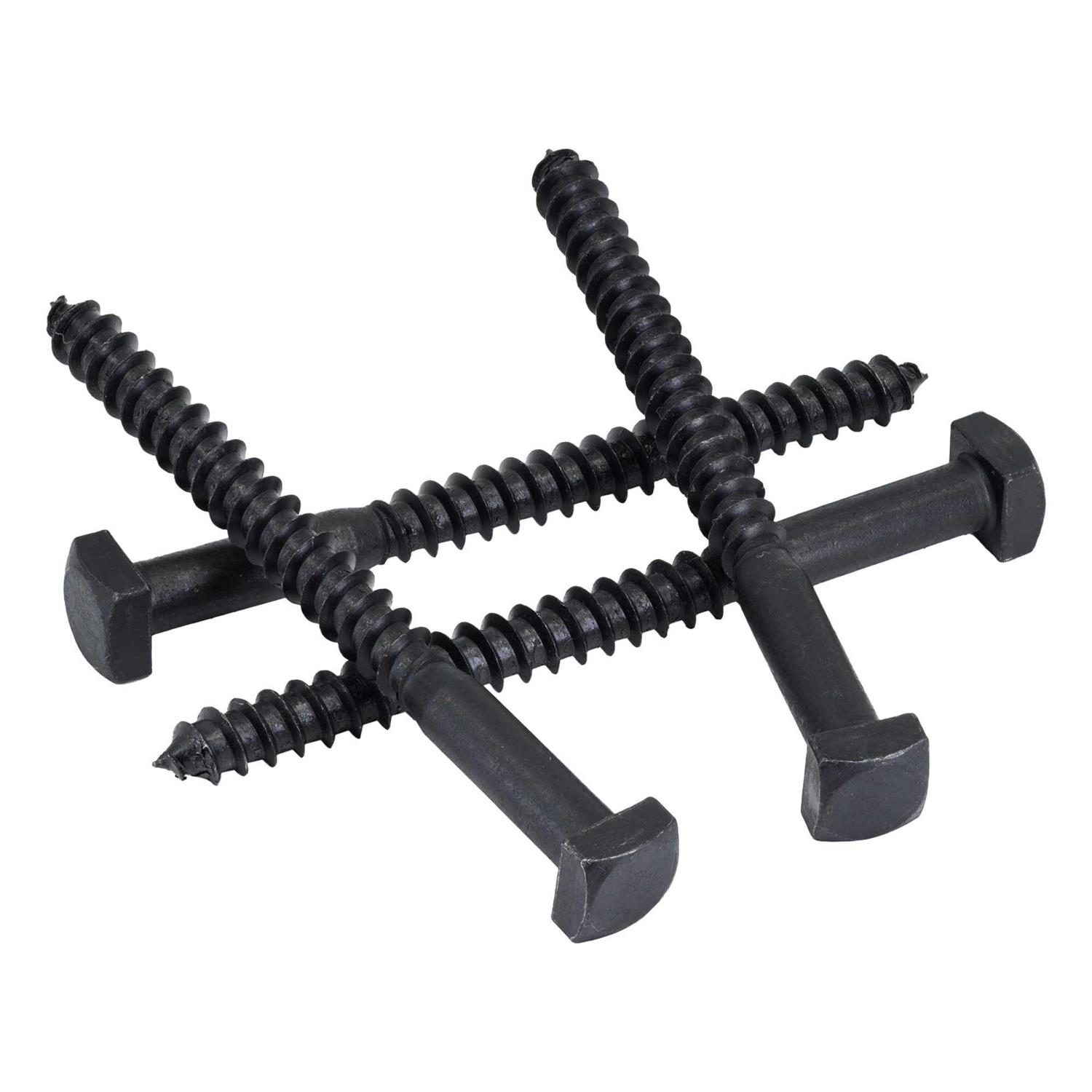 Makers Bolt Rustic Square Head Lag Screws Black Oxide Finish Lag Bolts - MT - Mrs Treak