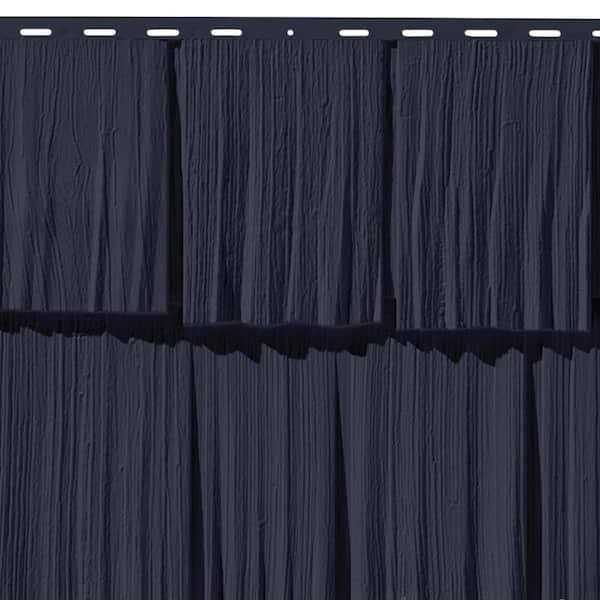 Novik Shake HS 18.75 in. x 48.38 in. Hand-Split Shake 49.36 Sq. ft. per Box Plastic Shake Vinyl Siding - MT - Mrs Treak