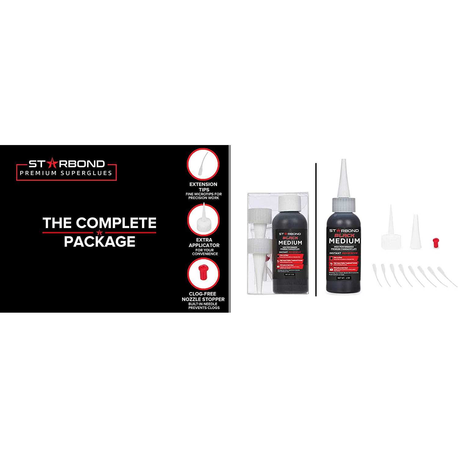 Starbond Black Medium CA Glue KE-150 - MT - Mrs Treak