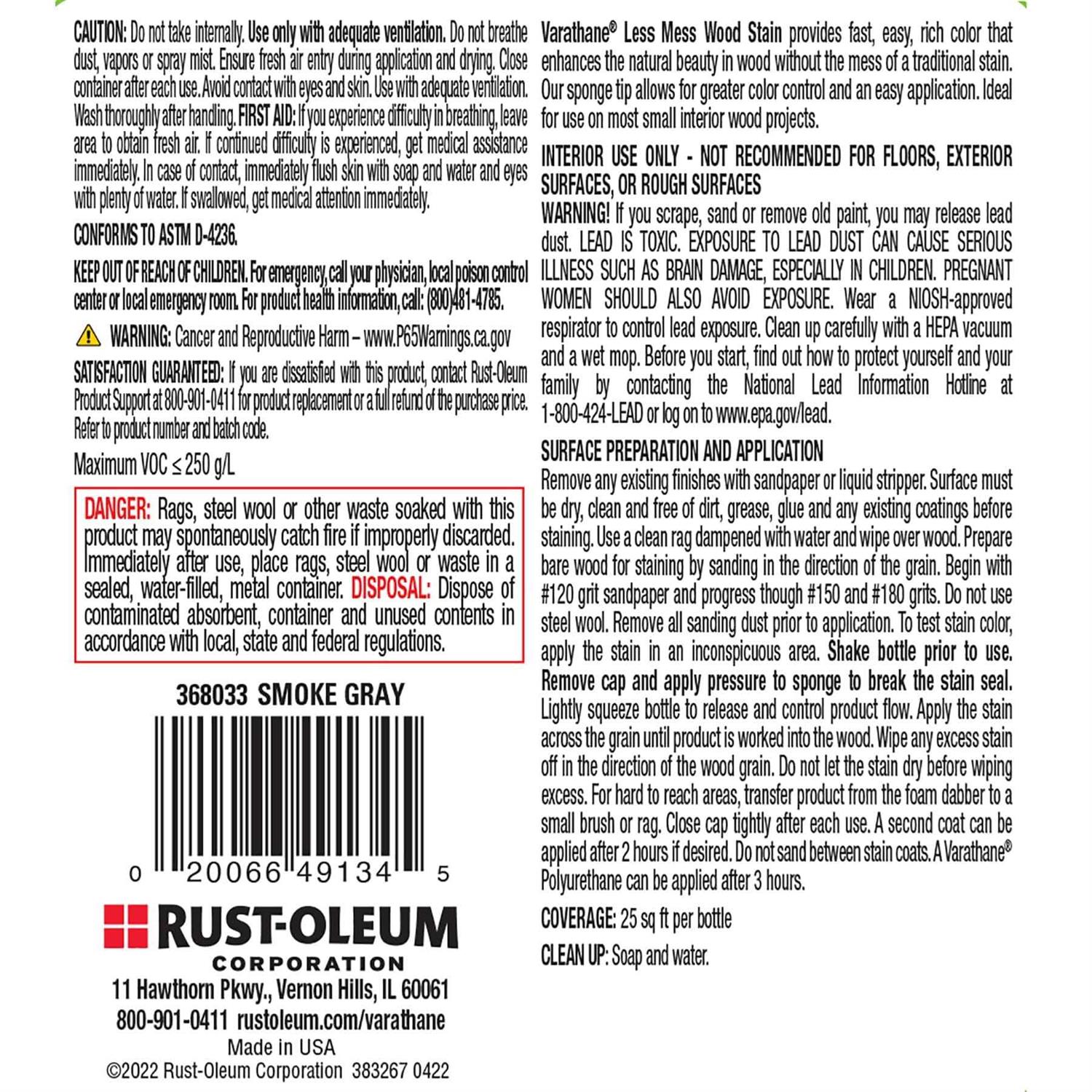 Varathane Less Mess Wood Stain & Applicator 4 oz - MT - Mrs Treak